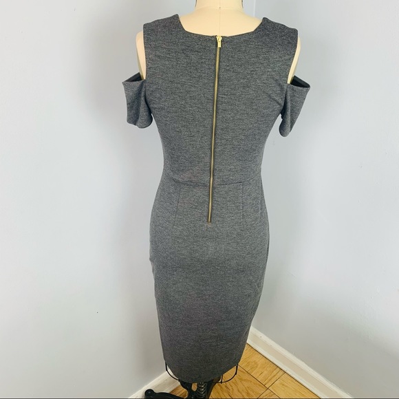 Express Cold Shoulder Career Dress - Picture 3 of 10